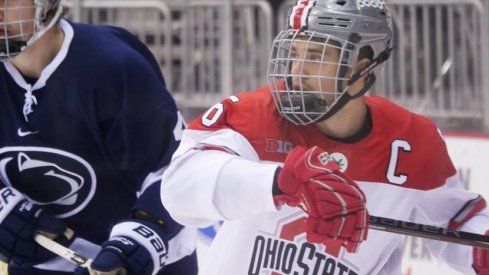 Buckeye captain Mason Jobst scored a goal and chipped in an assist against Penn State.