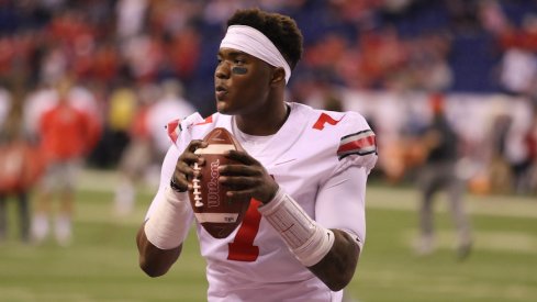 Dwayne Haskins before the 2017 Big Ten Championship Game