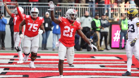 Parris Campbell, Celebrating Ohio State's demolition of Michigan