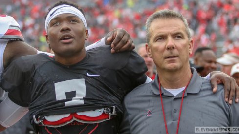 Dwayne Haskins and Urban Meyer