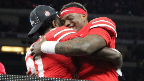 Dwayne Haskins and Parris Campbell earned player of the game honors.