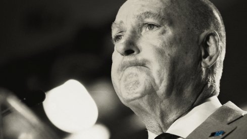 Jul 23, 2018; Chicago, IL, USA; Big Ten commissioner Jim Delany addresses the media during the Big Ten football media day at Chicago Marriott Downtown Magnificent Mile. Mandatory Credit: Patrick Gorski-USA TODAY Sports