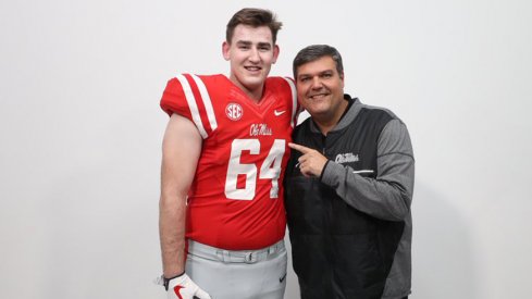 Three-star tackle Nick Broeker will stick with Ole Miss.