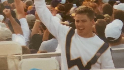 Former Washington cheerleader Ryan Day at the 2001 Rose Bowl
