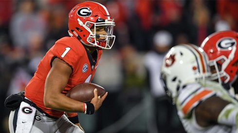 Ohio State quarterback Justin Fields