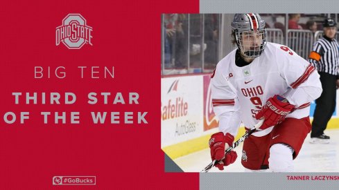 Tanner Laczynski, Century Club member and Big Ten Third Star of the Week