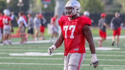 Nicholas Petit-Frere during 2018 fall camp.