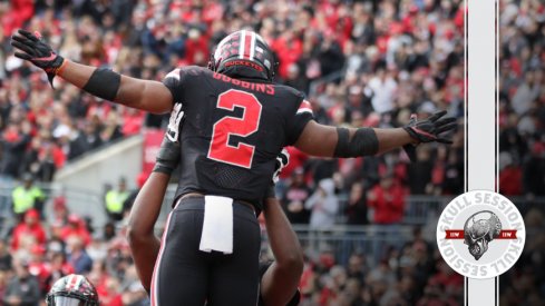 J.K. Dobbins celebrates today's Skull Session.