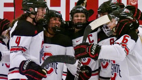 The Buckeye women's hockey seniors went out in style with a 5-1 win over Bemidji.