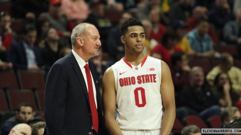 Thad Matta and D'Angelo Russell