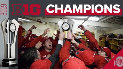 The Ohio State Buckeyes, your 2019 Big Ten Hockey champs 