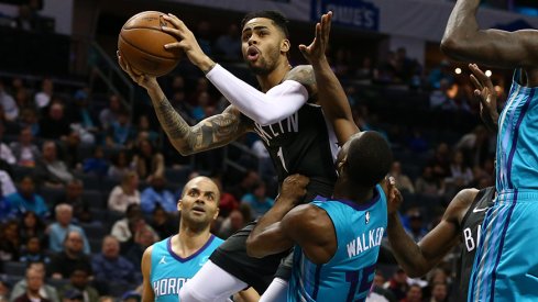 D'Angelo Russell celebrated his 23rd birthday by breaking the Hornets' hearts in Charlotte.