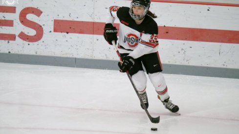 Jincy Dunne, Buckeye captain and the finest defenseman in the WCHA (with the hardware to prove it)