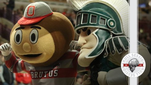 Brutus is ready to blast Sparty in today's Skull Session.