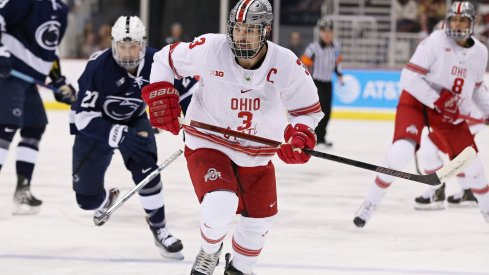 Senior defenseman Sasha Larocque leads the Buckeyes into battle against Penn State.