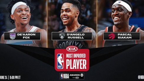 D'angelo russell is a finalist for most improved player.