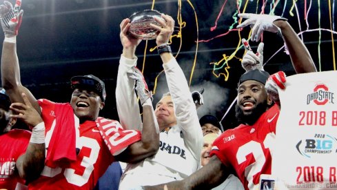 Football was one of six Ohio State teams to win Big Ten championships in 2018-19.