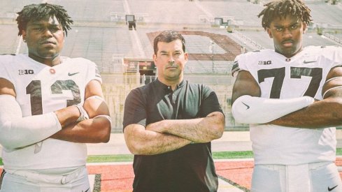 Darrion Henry, Ryan Day and Paris Johnson Jr.