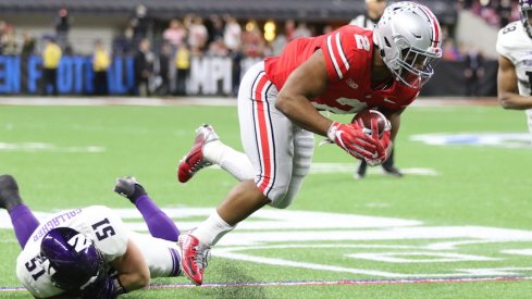 J.K. Dobbins was incredible after contact.