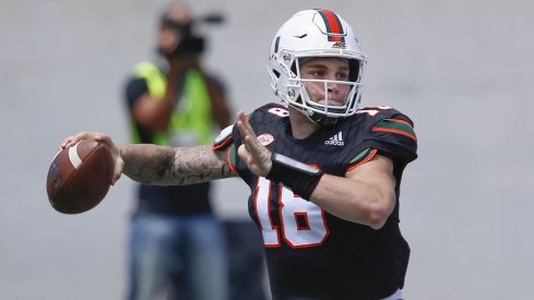 Tate Martell will not start at Miami.