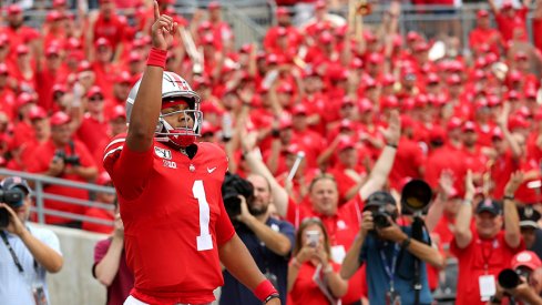 Ohio State quarterback Justin Fields