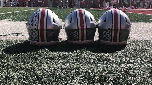 Ohio State quarterbacks' helmets