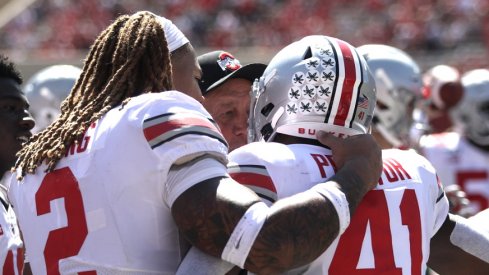 Ohio State defensemen Chase Young and Josh Proctor