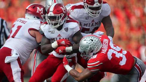 Senior linebacker Malik Harrison has starred in Ohio State's new-look defense.