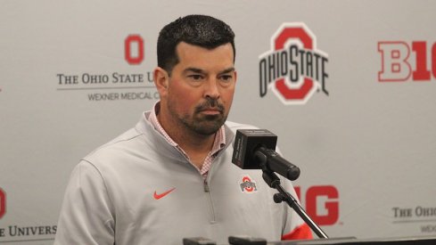 Ryan Day talks.