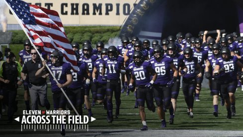 Northwestern takes the field.