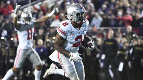 J.K. Dobbins ran for 121 yards on 18 carries including a 68-yard burst against Northwestern.