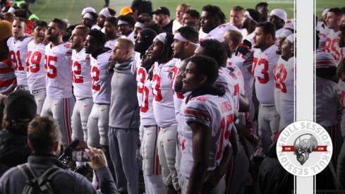 The Buckeyes are singing carmen Ohio in today's skull session.