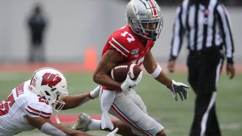 Chris Olave against Wisconsin