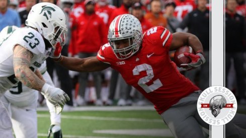 J.K. Dobbins is in today's skull session.