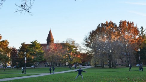 Orton Hall on the Oval.