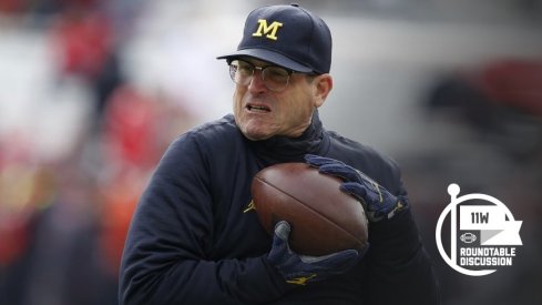 Michigan head coach Jim Harbaugh enters tomorrow's contest with an 0-4 record against the Buckeyes.
