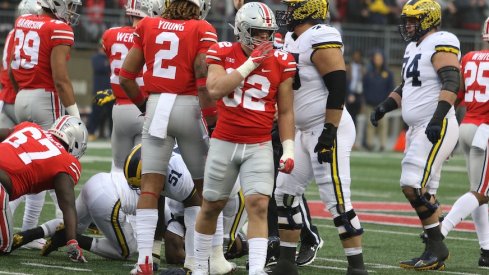 Tuf Borland in Ohio State's 2018 game against Michigan.