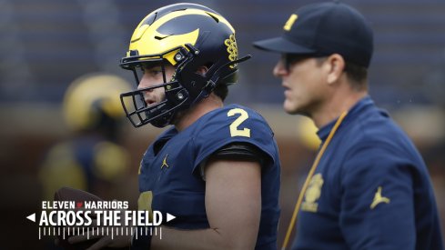 Shea Patterson and Jim Harbaugh