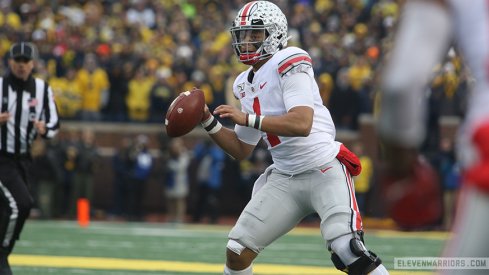 Ohio State quarterback Justin Fields