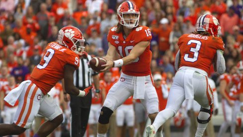 Trevor Lawrence and Travis Etienne