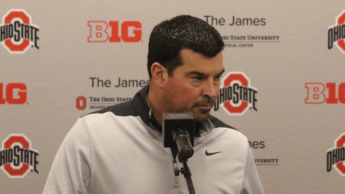 Ryan Day meets with the media