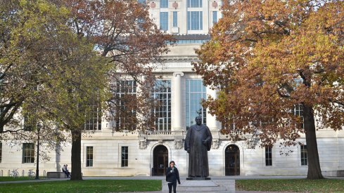 West wing of Thompson Library