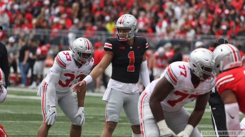 Justin Fields in the 2019 spring game