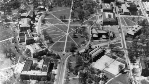 Aerial view of the Oval, 1930.