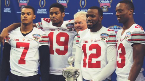 Kerry Coombs, Damon Webb, Gareon Conley, Doran Grant and Eli Apple