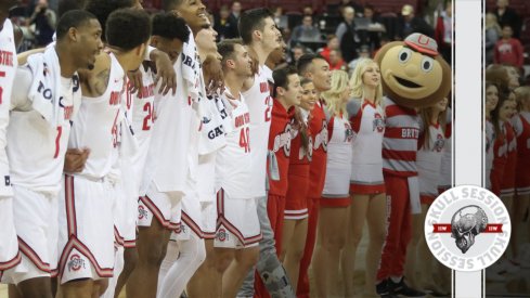 The Buckeyes are singing carmen ohio in today's skull session.