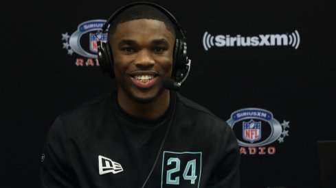 Jeff Okudah at the NFL Scouting Combine