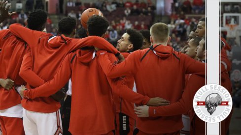 the buckeye are huddled in today's skull session.