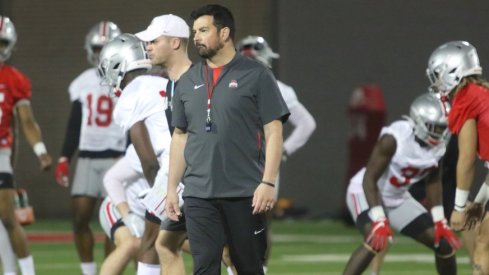 Ryan Day during Ohio State's spring practices.