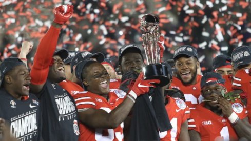 Ohio State after winning the Rose Bowl